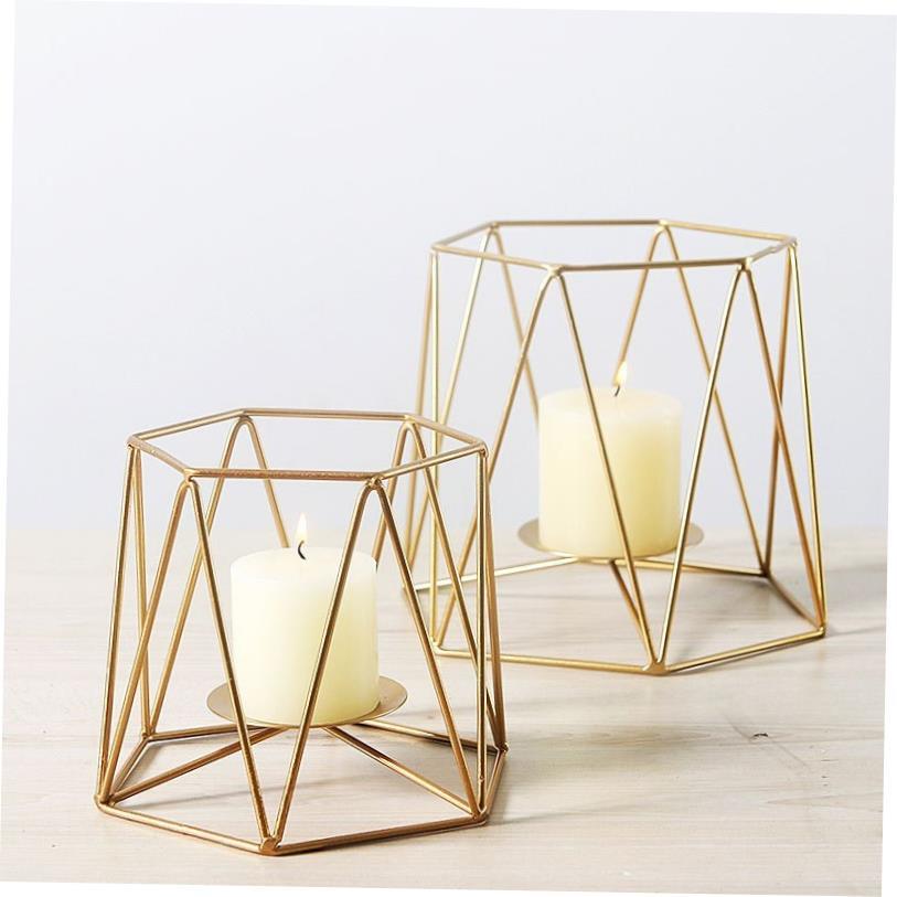 iron candlestick bedroom table decoration shooting props