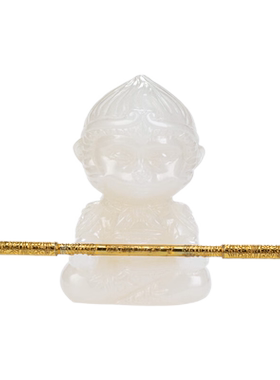 石诚记天然玉石悟空创意摆件中式