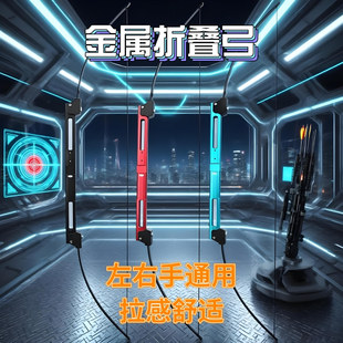 新款龙吟折叠弓内家用成人射箭套装专业弓箭射击运动合金直拉弓
