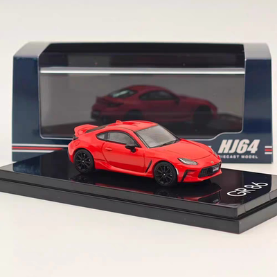 HobbyJapan HJ 1:64 丰田GR86 仿真合金汽车模型收藏摆件礼品