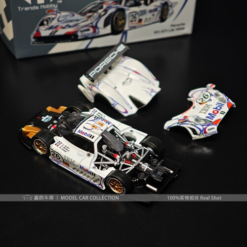 Trends Hobby TH 1:64 保时捷911 GT1 LM 勒芒赛车 合金汽车模型