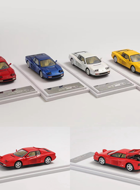 XF 1:64  法拉利Testarossa 可开后盖 合金仿真汽车模型收藏摆件