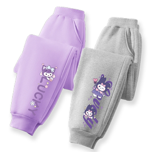 真维斯童装女童裤子春秋款女孩夏季休闲卫裤儿童春装薄款运动裤潮