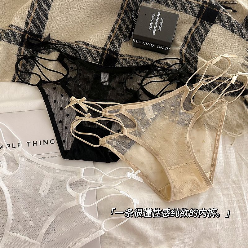 性感純欲情調蕾絲透氣網紗內褲