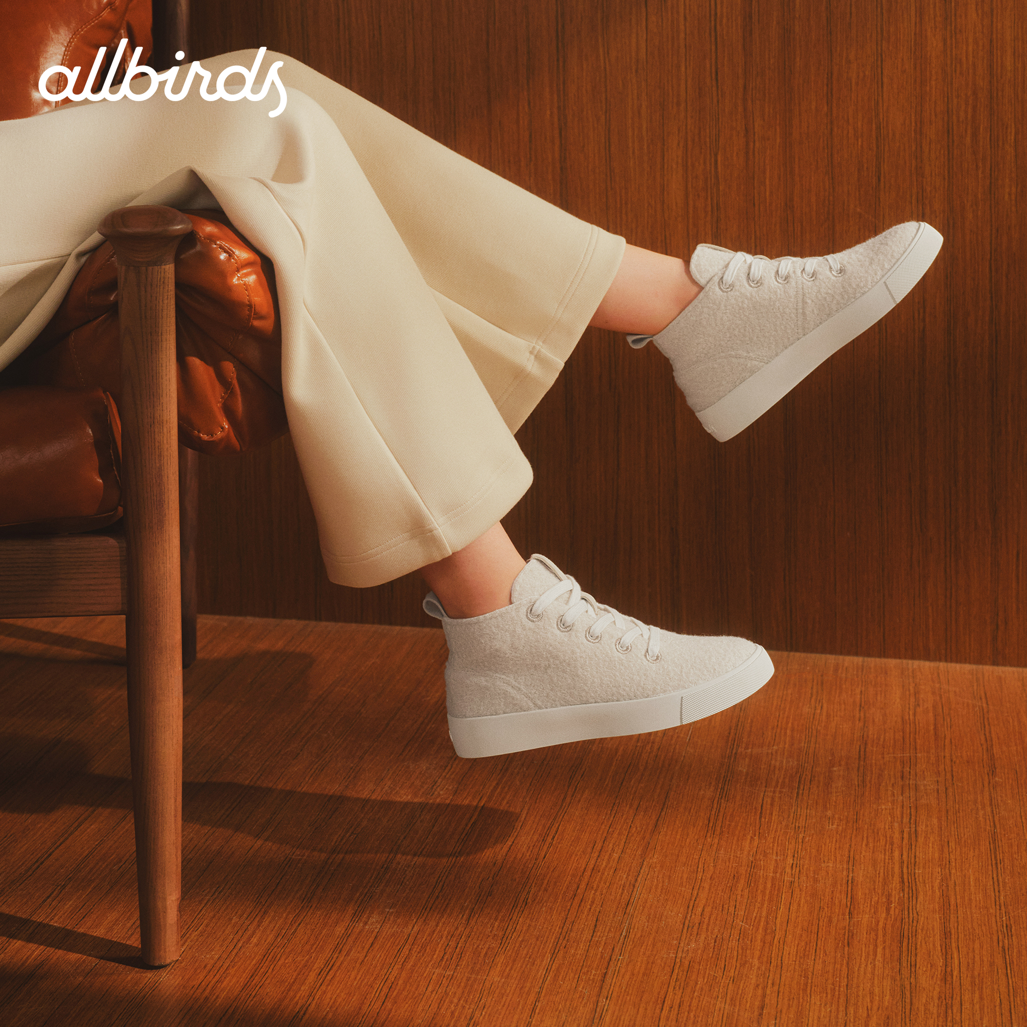 羊毛鞋保暖高帮休闲厚底女鞋