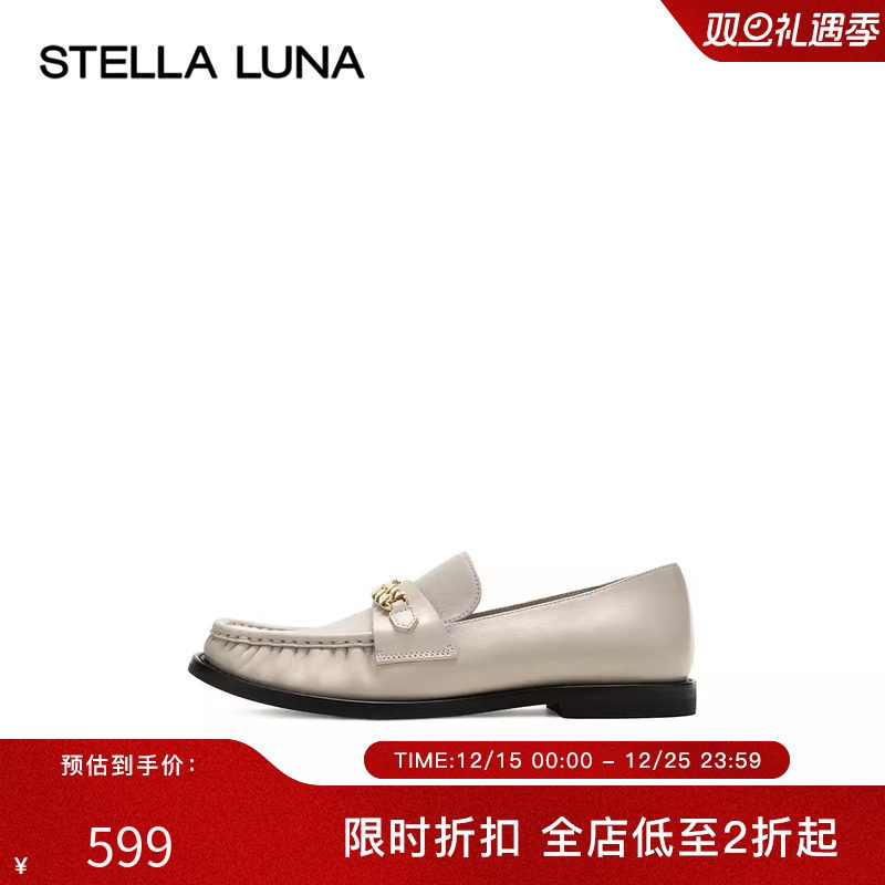 luna新款学院风乐福鞋