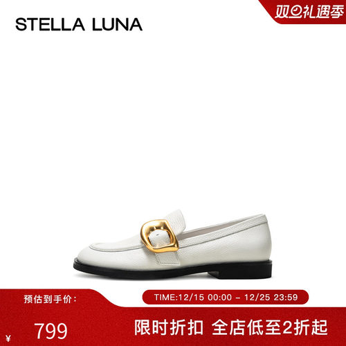 STELLALUNA简约风格乐福鞋