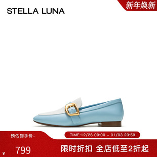 LUNA女鞋 TACKS金属扣饰拼色乐福鞋 24SS官方新品 BRASS 单鞋 STELLA