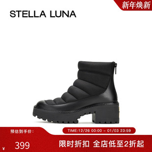 时尚 官方秋季 百搭 PUFF 潮流舒适中跟踝靴 STELLA PADDY LUNA女鞋