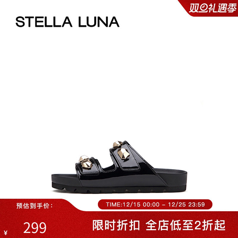 魔术贴扣饰潮流勃肯拖