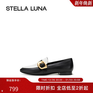 LUNA女鞋 TACKS金属扣饰拼色乐福鞋 24SS官方新品 BRASS 单鞋 STELLA