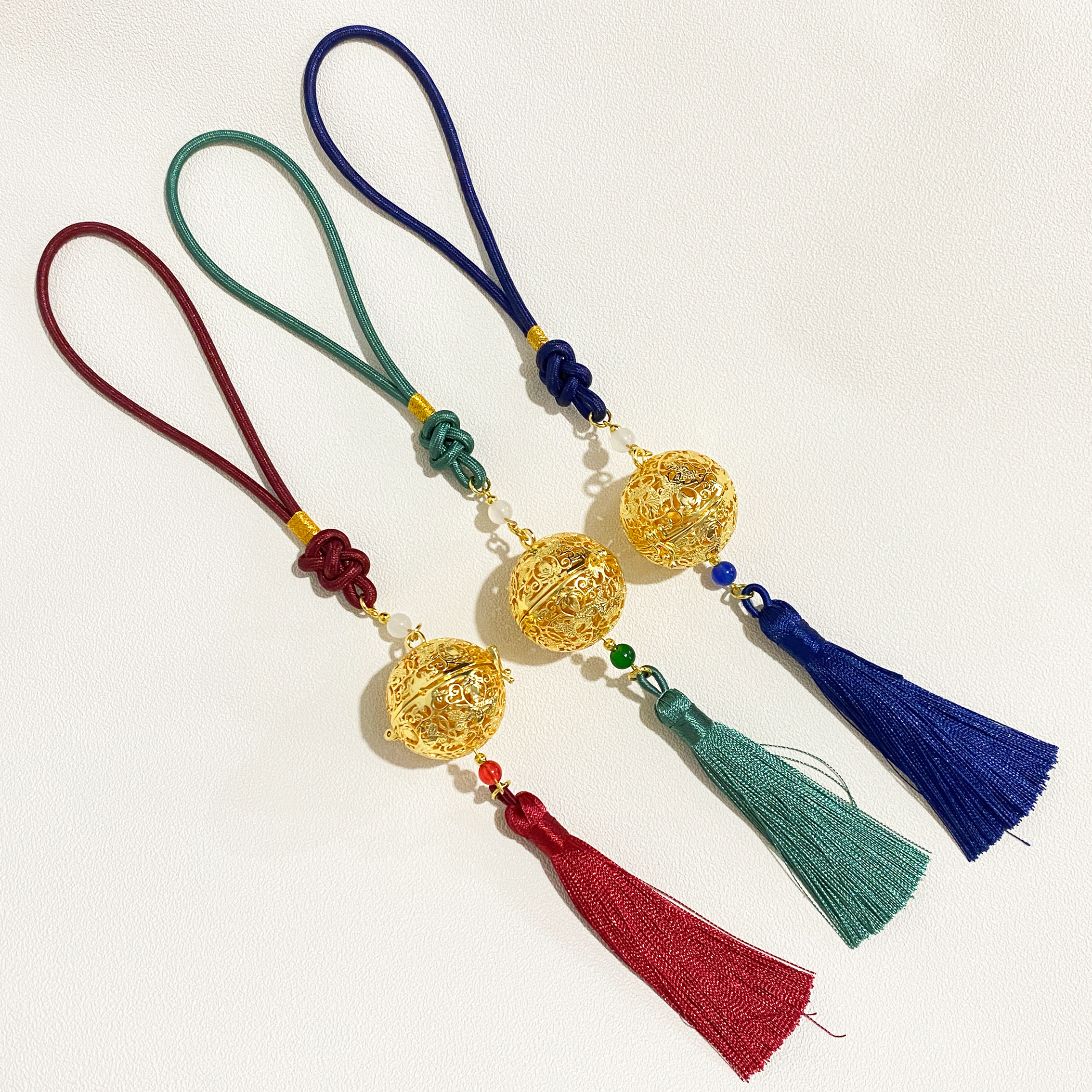 花鸟纹香囊球吊坠车挂