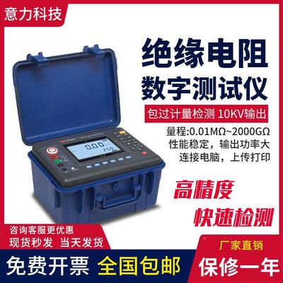 意力EX3035E绝缘电阻测试仪3045高压兆欧表5000V数字摇表500V工地