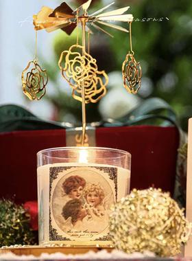 《bossa的舞步》旋转风车香薰蜡烛伴手礼盒新年圣诞节日氛围感礼