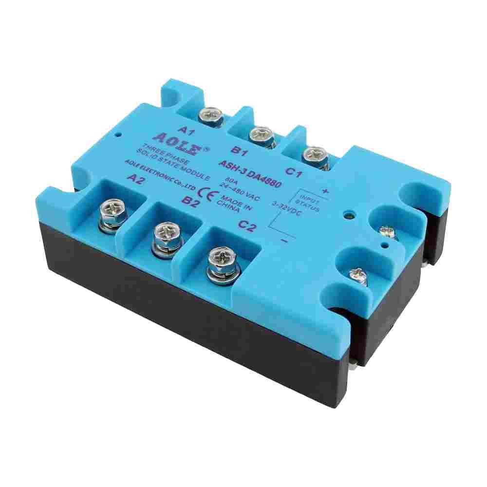 促销ASH-3DA4880奥乐80A三相固态继电器TSR-80DA直流控交流24V