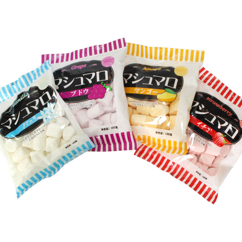 无极岛棉花糖 手工diy牛轧糖雪花酥白色水果彩色原味糖果烘焙材料