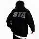 STA旗舰店美式 街头重磅纯棉宽松情侣外套 潮牌连帽卫衣男女秋冬季
