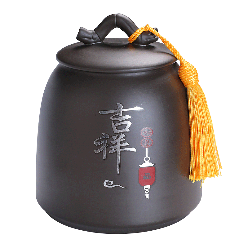 紫砂茶叶罐大号密封防潮储存