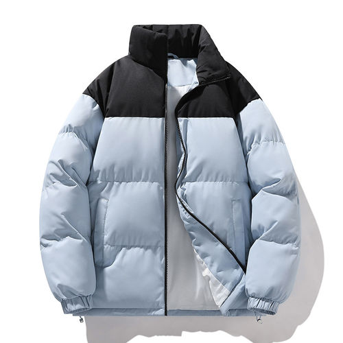 凯乐石薄荷羽绒服男士冬季2025新款面包服宽松潮牌拼色外套男生加