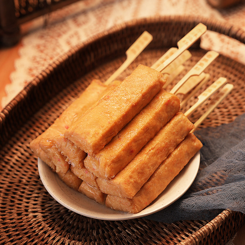 关东煮日式香辣鱼糕串45g*10串鱼饼火锅麻辣烫烧烤便利店同款食材