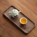胡桃木托盘茶盘家用实木长方形茶具收纳盘杯子放置盘放茶壶 托盘