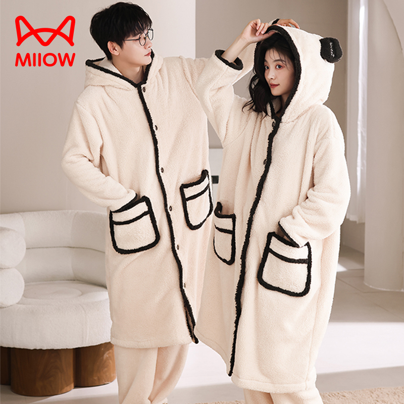 秋冬季睡袍套装加绒2025新款