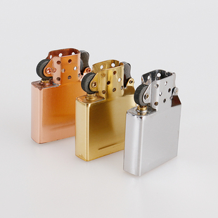 适用zippo佐罗ZORRO煤油防风打火机内胆通用机芯配件黄铜通用内胆