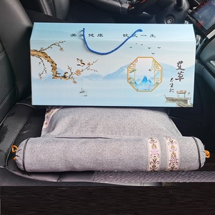 艾草组合枕礼盒装 多功能分体式护颈艾草颈椎枕家用睡觉艾灸枕头8