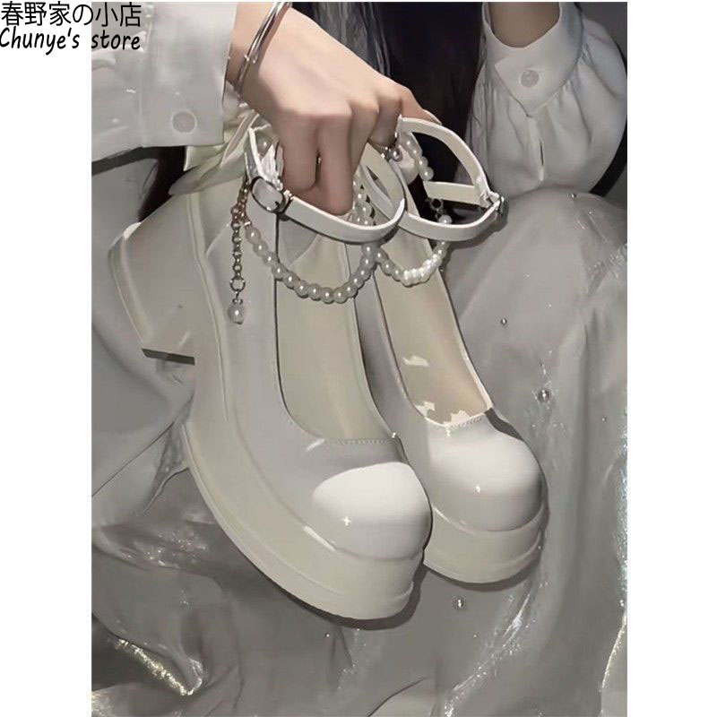 跃臣日系jk浅口复古小皮鞋春野家