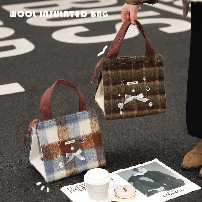 便携宽提手大容量耐用保温便当包