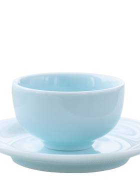 功夫茶杯青瓷茶碗小茶杯粉青色喝茶品茗杯家用会客陶瓷茶杯子多彩