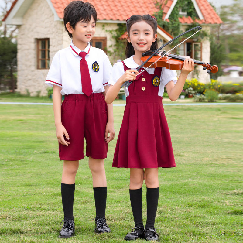 幼儿园园服六一儿童合唱演出服小学生校服毕业班服爱国朗诵表演服