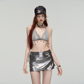 微风假日分体泳衣女高级感四件套性感显瘦比基尼聚拢度假温泉泳装