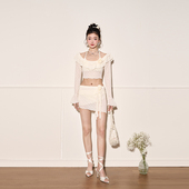 微风假日2025年新款 分体泳衣女四件套小胸聚拢温泉度假显瘦比基尼