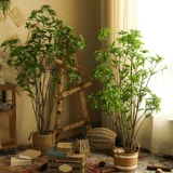 Симуляционный завод лошадь пьяный деревянный северный стиль декоративная гостиная приземляется большая комната для горшка бонсай фальшивый зеленый дерево растения