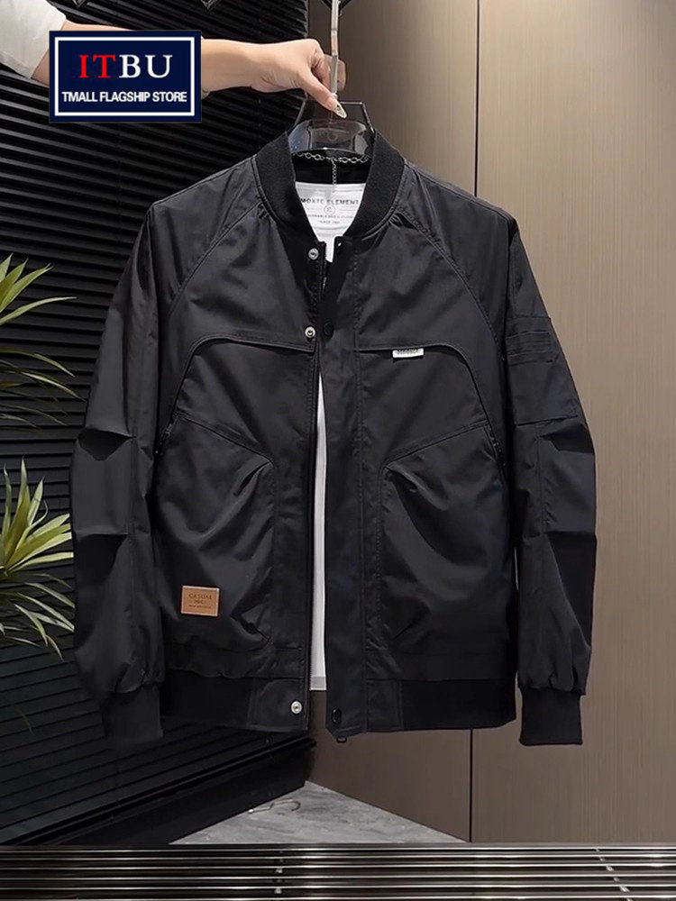 高端棒球服外套男士春秋冬季2025新款高级感休闲工装夹克上衣男款