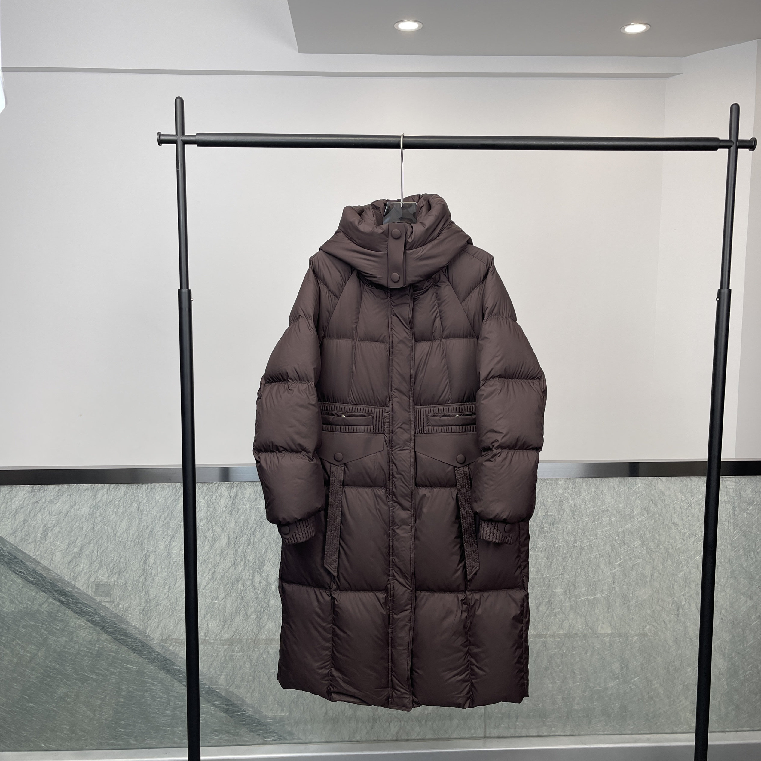 商场同款羽绒服2024新款冬季中长款加厚保暖外套宽松大码显瘦2303