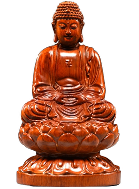 佛像木雕花梨木祝福新古典