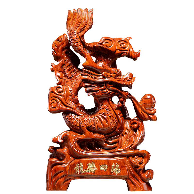 摆件动物雕刻生肖家居客厅工艺品