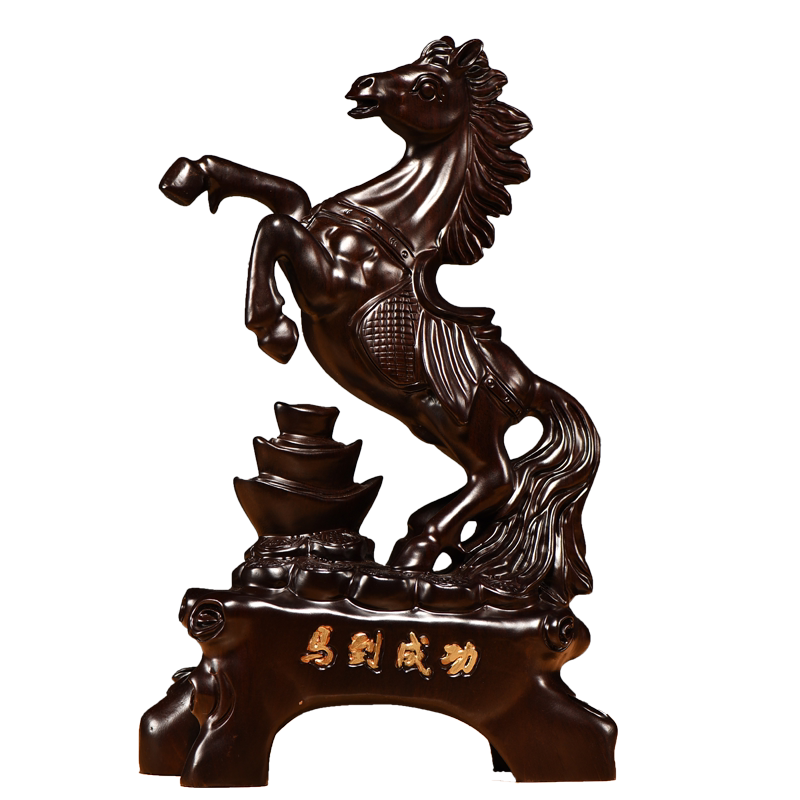 黑檀木祝福新古典客厅摆件