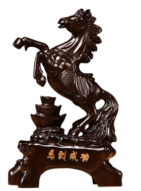 黑檀木祝福新古典客厅摆件
