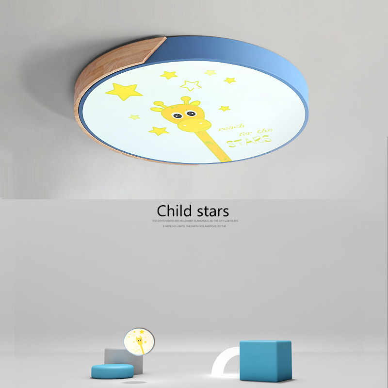 房led吸顶灯男孩女孩卡通卧室灯饰简约遥控智能无极天猫精灵语音控制