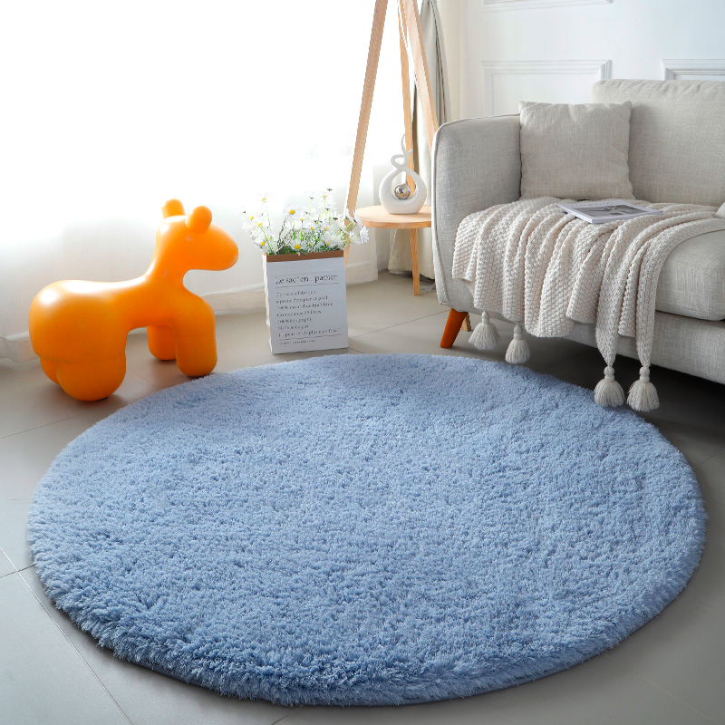羊羔绒圆形地毯椅子垫吊篮地垫