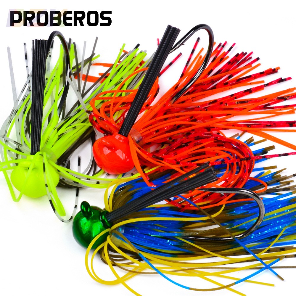 胡须佬路亚饵 防挂底7g10g14g21g jig挡草铅头钩淡海水鲈鱼假鱼s4