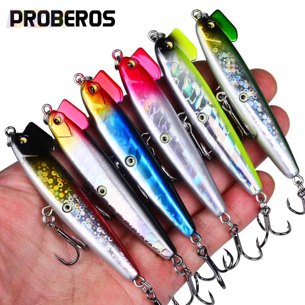 远投颤沉铅笔路亚饵 一体钢丝仿真路亚假饵 翘嘴鲈鱼通杀鸡冠饵s8