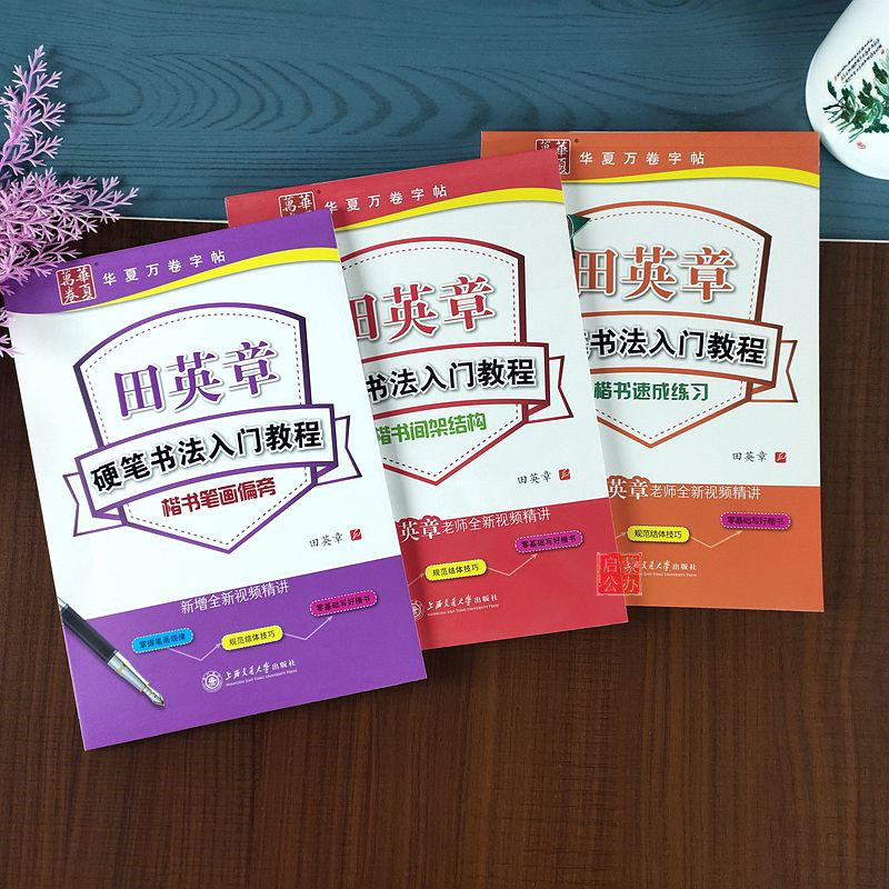 田英章书楷书字帖硬笔书法入门教程基本笔画偏旁间架结构初学者成人