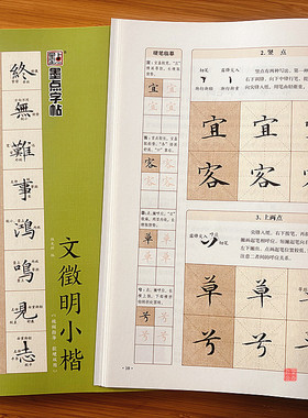 文徵明小楷字帖零基础小楷速成一本通初学者视频教程软笔硬笔字帖学生成人毛笔书法字帖基本笔画偏旁部首章法创作文征明小楷字帖