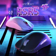 贱驴RSR5三模PAW3395游戏蓝牙双8K回报率轻量化电脑无线鼠标