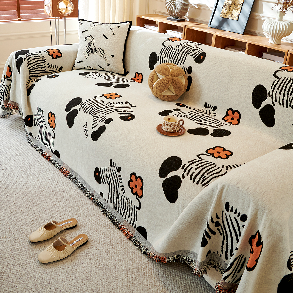 2025新款沙发盖布全包四季通用仿亚麻一整张全盖防滑沙发套罩巾