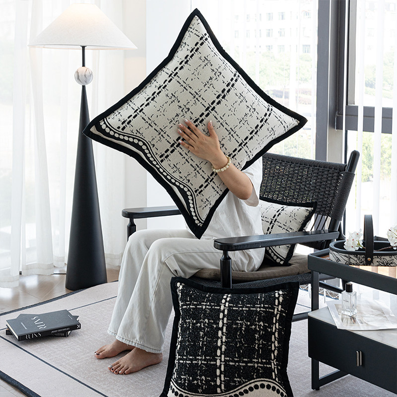 抱枕靠垫沙发客厅女生睡觉专用靠垫套轻奢高级感靠枕套罩大靠背垫